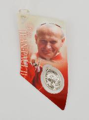 Plaque Auto Rétroviseur - Pape Saint Jean-Paul 2