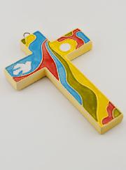 Croix en Céramique - Colombe de l'Esprit Saint