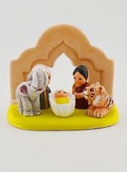 Crèche de Noël du Monde - Nativité Inde