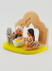 Crèche de Noël du Monde - Nativité Inde