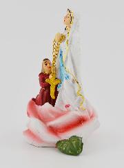 Statue Notre Dame de Lourdes et Ste Bernadette - 9 cm