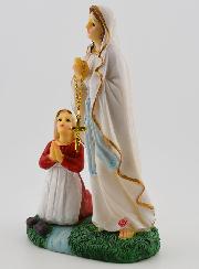 Statue Notre Dame de Lourdes et Ste Bernadette - 18 cm