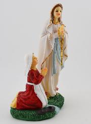 Statue Notre Dame de Lourdes et Ste Bernadette - 18 cm