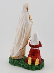 Statue Notre Dame de Lourdes et Ste Bernadette - 18 cm