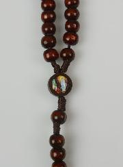 Chapelet Collier Mode en Bois sur Corde - 40 cm