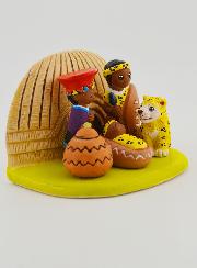 Crèche de Noël du Monde - Nativité d'Afrique du Sud