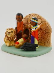 Crèche de Noël du Monde - Nativité Massaï