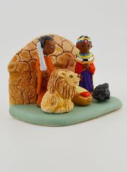 Crèche de Noël du Monde - Nativité Massaï