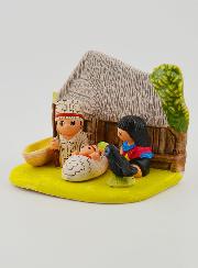 Crèche de Noël du Monde - Nativité Amazonie