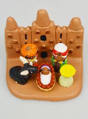 Crèche de Noël du Monde - Nativité Mali