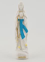 Statue de Notre Dame de Lourdes au Voile - 7 cm