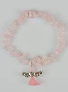 Bracelet Religieux Ange Protecteur - Pierre Quartz Rose