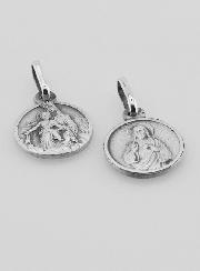 Médaille du Scapulaire en Argent 925/1000 - 12 mm