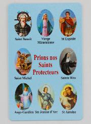 Lot de 10 Cartes Prier nos Saints Protecteurs