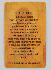 Lot de 10 Cartes Prière du Notre Père
