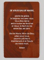 Lot de 10 Cartes - Prière Je vous salue Marie