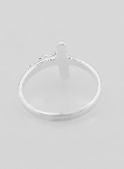 Bague Croix du Christ en Argent 925/1000 - Taille 58