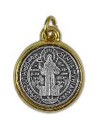 Médaille de Saint Benoît Dorée - 20 mm