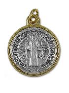 Médaille de Saint Benoît Dorée - 25 mm