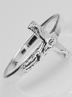 Bague Croix du Christ en Argent 925/1000 - Taille 60