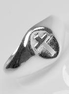 Bague Chevalière Croix du Christ en Argent Massif - Taille 60