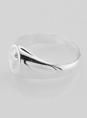 Bague Chevalière Croix du Christ en Argent Massif - Taille 60