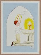 Carte de Communion - Communiant Eucharistie
