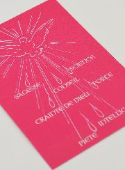 Carte de Confirmation Fille - 7 dons de l'Esprit Saint