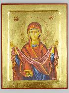 Icône Byzantine Notre Dame Vierge de Protection