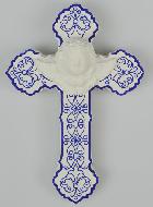 Croix Enfant Ange Protecteur Bleue