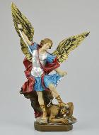 Statue Saint Michel Archange Polychromée - 30 cm