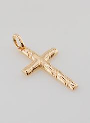 Pendentif Croix de Lourdes en Plaqué Or