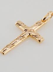 Pendentif Croix de Lourdes en Plaqué Or