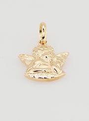 Pendentif Ange Protecteur en Plaqué Or - 14 mm