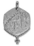 Médaille Notre Dame de Lourdes en Argent 925/1000