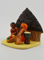 Crèche de Noël du Monde - Nativité Cameroun