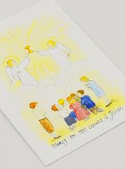 Carte de Communion - Venez en nos Coeurs, Ô Jésus