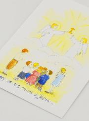 Carte de Communion - Venez en nos Coeurs, Ô Jésus
