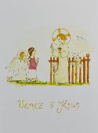 Carte de Communion - Venez Ô Jésus