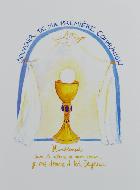 Carte Souvenir de Première Communion - Bleu