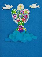 Image de Communion - Calice de Vie et Fleurs