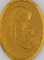 Médaille Vierge à L'Enfant Jésus en Or 375/1000