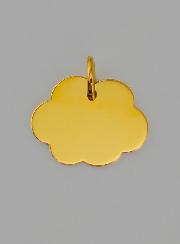 Médaille Ange Protecteur - Nuage en Or 375/1000
