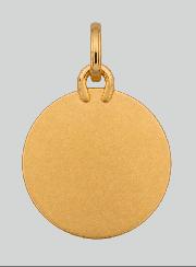 Médaille Ange-Gardien Ronde Diamantée en Or 375/1000