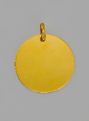 Médaille Vierge à L'Enfant en Or 9 Carats