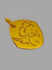 Médaille Ange Protecteur - Losange en Or 375/1000