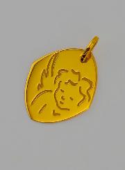 Médaille Ange Protecteur - Losange en Or 375/1000
