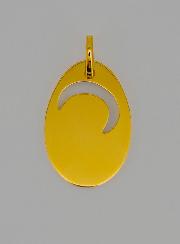 Médaille Ajourée Vierge Marie en Prière en Or