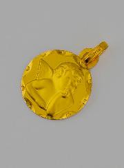 Médaille Ange Raphaël en Or 375/1000