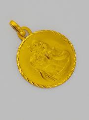 Médaille Saint Christophe en Or Jaune